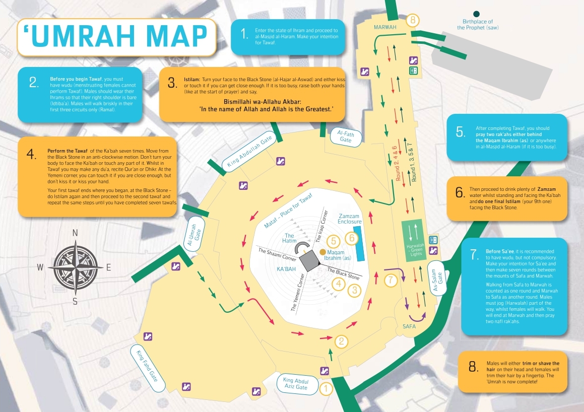 Map showing the Umrah extension route